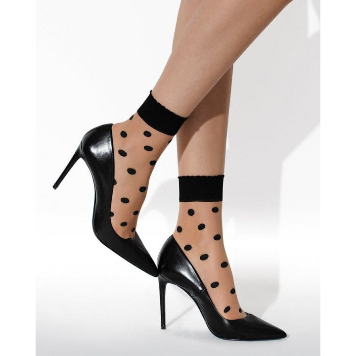 Жіночі гладкі шкарпетки knittex dots one size