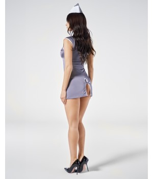 Комплект obsessive Stewardess Серый S/M