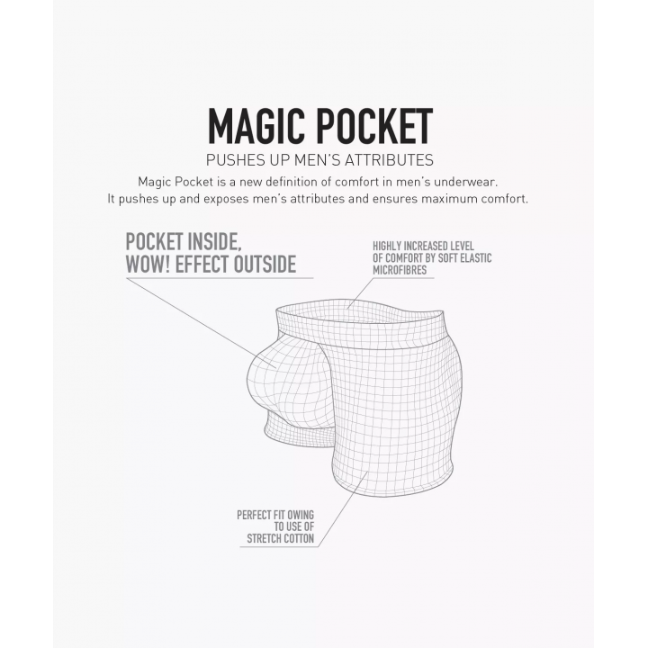 Труси шорти чоловічі боксери пуш-ап Atlantic bmh-1200 L