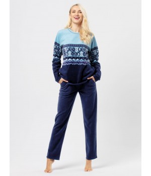 Піжама жіноча тепла флісова Key lhs-893 L