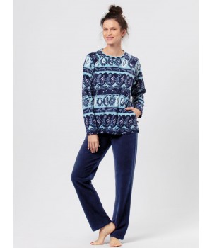 Піжама жіноча тепла флісова Key lhs-894 L Піжама жіноча тепла флісова Key lhs-894 L