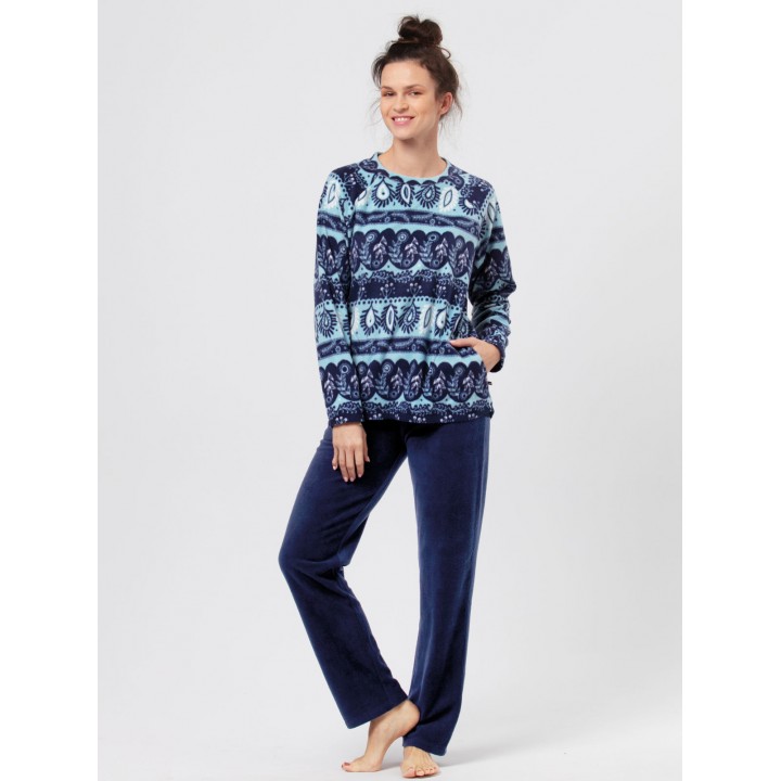 Піжама жіноча тепла флісова Key lhs-894 L