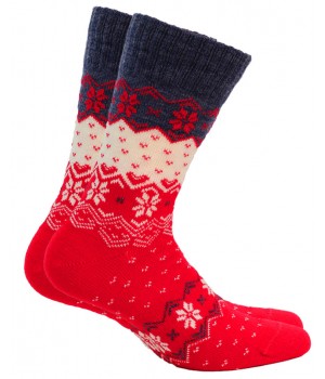 Жіночі гладкі шкарпетки вовняні Wola wz 961 one size