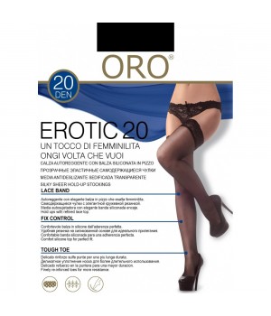 Панчохи жіночі ORO EROTIC 20 DEN nero 3/4
