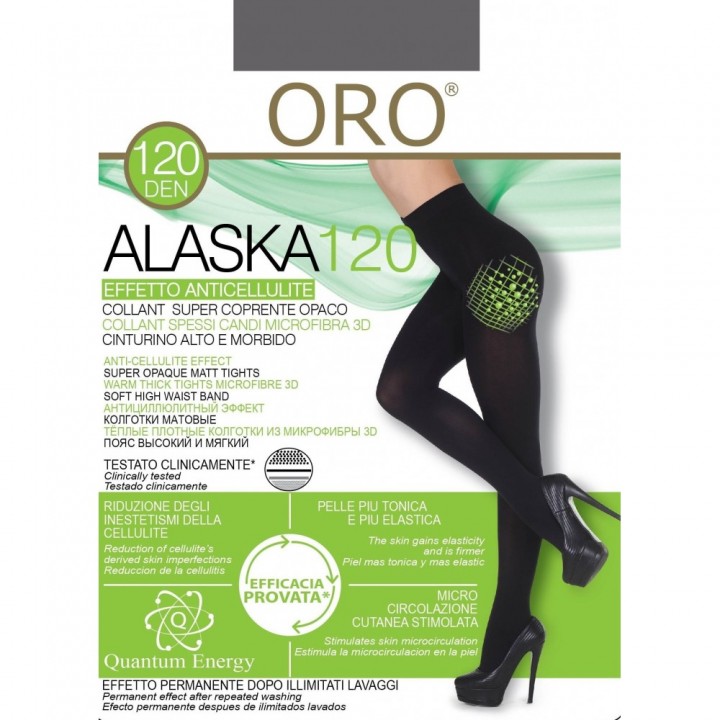 В'язані ботильйони ORO ALASKA 120 DEN fumo 7/8