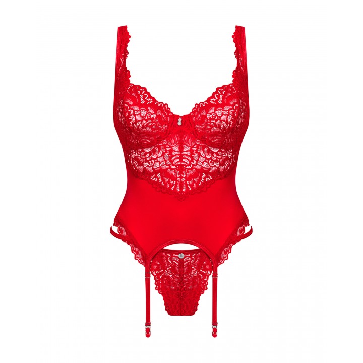 Комплект obsessive Amor Cherris corset L/XL