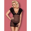 Комплект obsessive 821-CHE-1 chemise &amp; thong S/M
