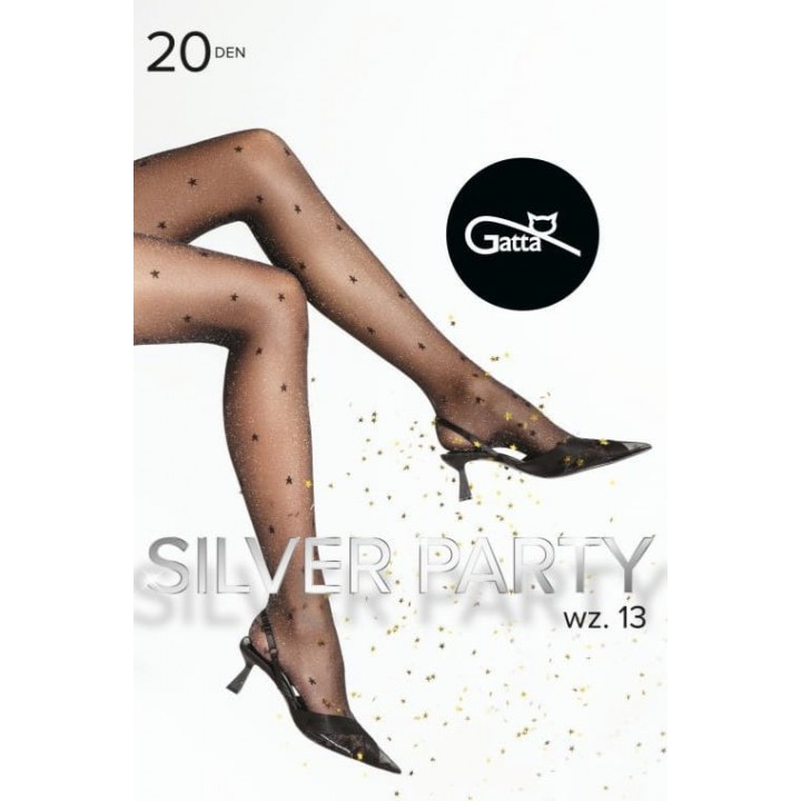 Колготки з візерунком GATTA SILVER PARTY W.13