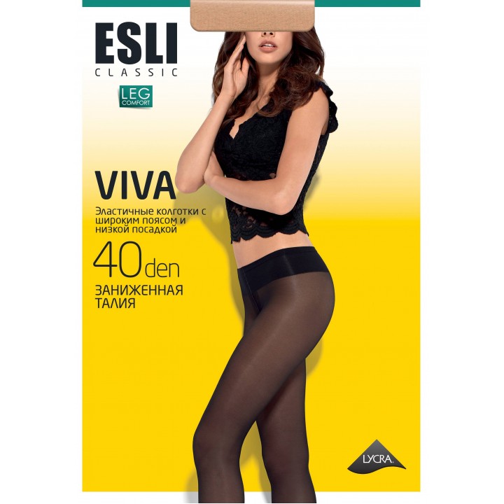 Класичні жіночі колготки жін. E VIVA 40 (new), р.3, Nero