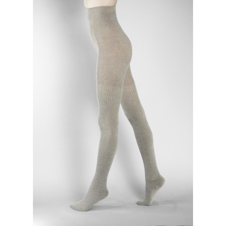 Колготки жін. бавовняні EL COTTON 300 "рубчик", р.2, beige
