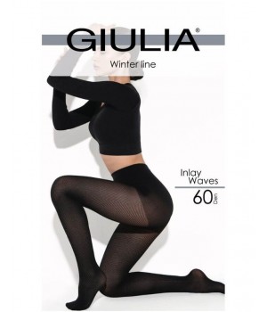 Жіночі колготки з візерунком giulia inlay waves 60 model 1 2