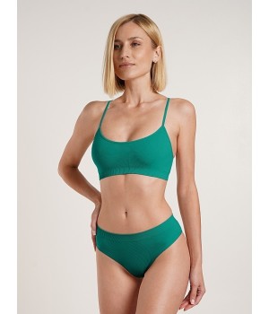 Жіночий безшовний топ-бюстгальтер в рубчик giulia cami top rib S/M