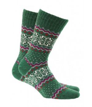 Жіночі гладкі шкарпетки вовняні Wola wz 965 one size