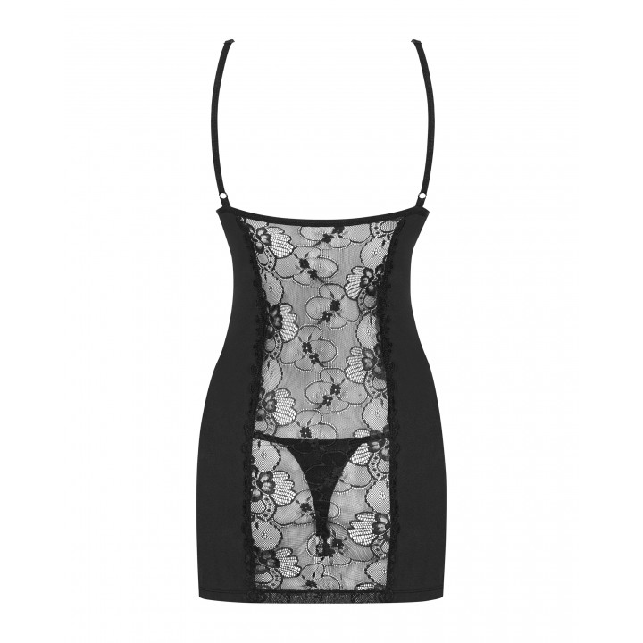 Комплект obsessive Heartina chemise S/M