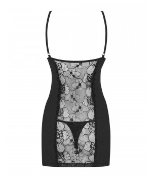 Комплект obsessive Heartina chemise L/XL