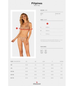 Бюстгальтер жіночий купальний Obsessive Filipines S