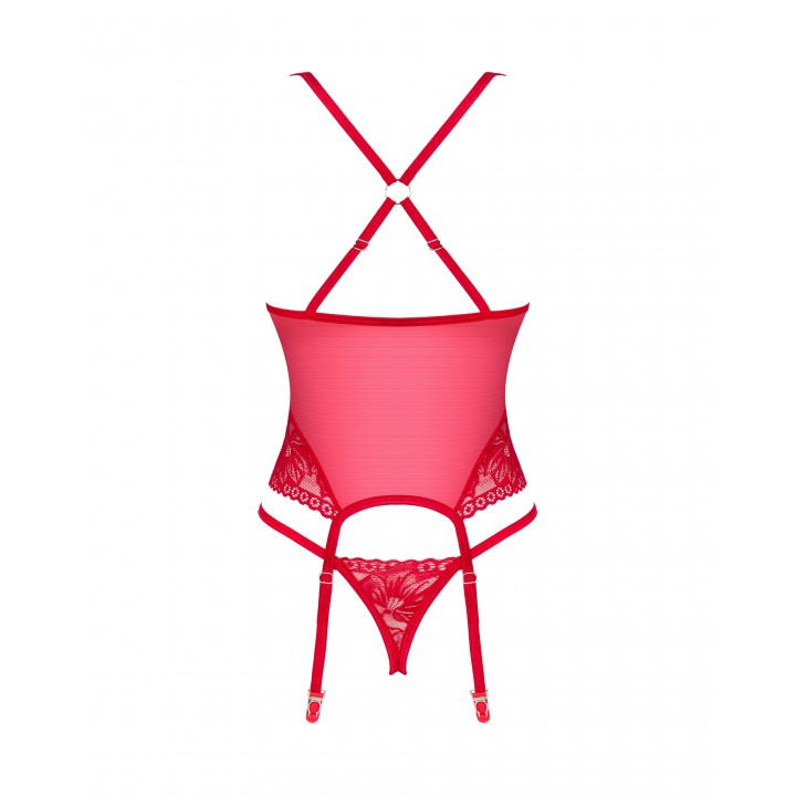 Комплект obsessive Lacelove corset XL/XXL