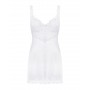 Комплект obsessive Amor Blanco chemise XXL/XXXL