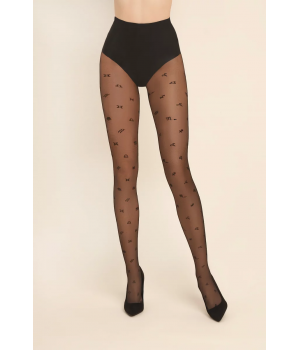 Жіночі колготки з візерунком gabriella zodiac nero 20 den