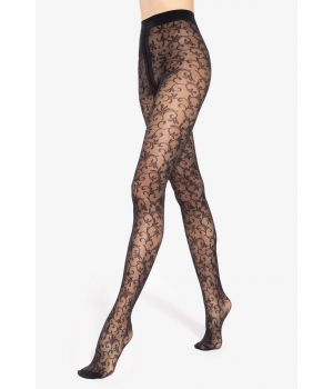 Колготки з візерунком Gatta FLORAL 30 WZ 03 4