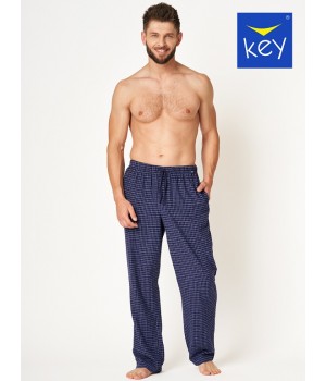 Піжама чоловіча Чоловічі домашні фланелеві штани Key MHT 457 XXL