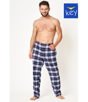 Піжама чоловіча Чоловічі домашні фланелеві штани Key MHT 412 XXL