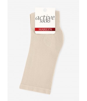 Жіночі гладкі шкарпетки Marilyn Forte 58 ecru 36-40