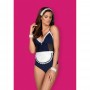 Комплект obsessive Maid teddy blue L/XL