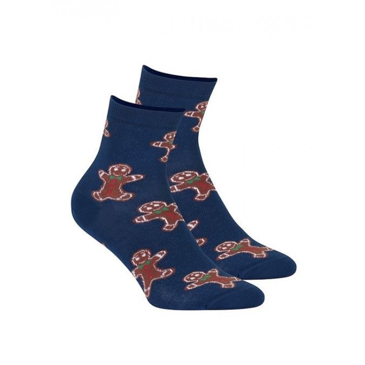 Жіночі гладкі шкарпетки новорічні Wola wzr 836 36-38