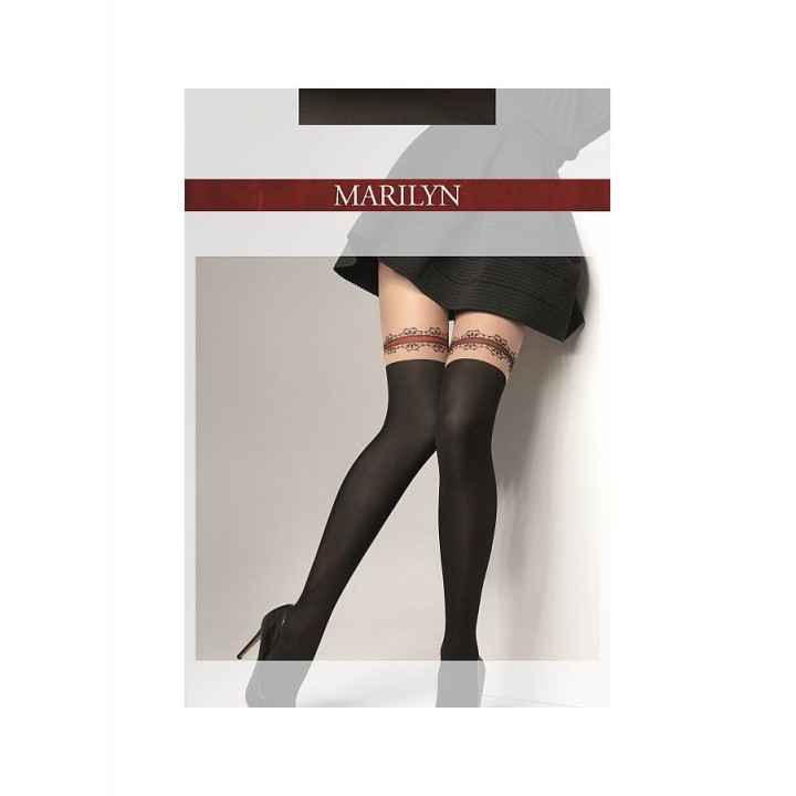 Жіночі колготки Marilyn zazu red lace 1/2