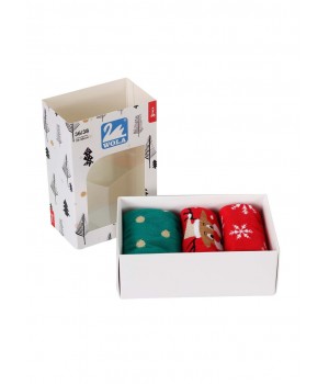 Жіночі гладкі шкарпетки новорічні Wola wz 993 women 39-41