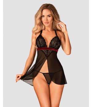Комплект obsessive Rossita babydoll S/M
