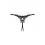 Стрінги obsessive Celia Noir otwarte XS/S