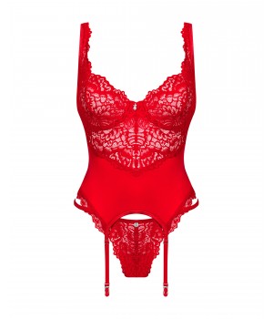 Комплект obsessive Amor Cherris corset S/M