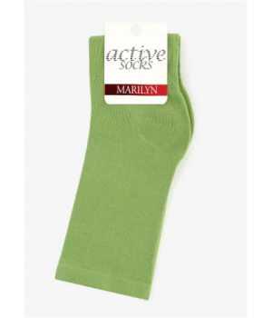 Жіночі гладкі шкарпетки Marilyn Forte 58 intense verde 36-40