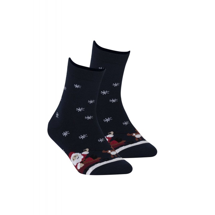 Жіночі гладкі шкарпетки новорічні Wola wzr 843 39-41