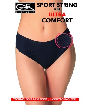Стрінги жіночі труси GATTA SPORT STRING RIB ULTRA COMFORT
