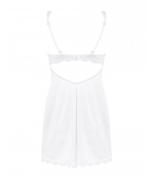 Комплект obsessive Amor Blanco chemise S/M