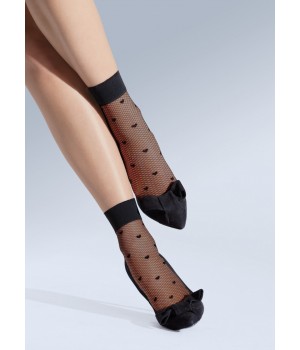 Жіночі гладкі шкарпетки knittex hearts one size