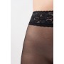 Класичні жіночі колготки з кружевним поясом на силіконі giulia impresso 40 den