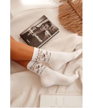 Жіночі гладкі шкарпетки milena espresso martini 0200.156 37-41