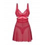 Комплект obsessive Cupide Desir babydoll Красный S/M