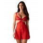 Комплект obsessive Cupide Desir babydoll Красный S/M