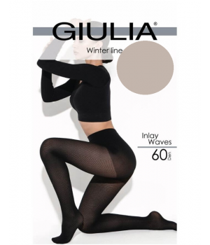 Жіночі колготки з візерунком giulia inlay waves 60 model 1 4