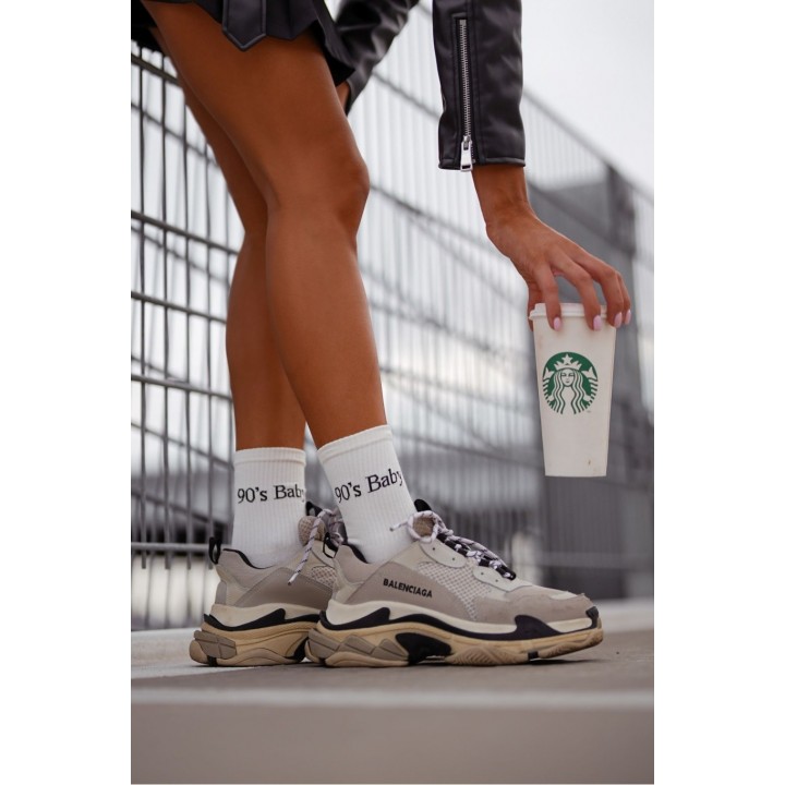 Жіночі гладкі шкарпетки milena 90's baby 0200.125 37-41