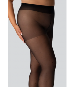 Жіночі колготки великого розміру з узором mona queen dots right 30 den 9