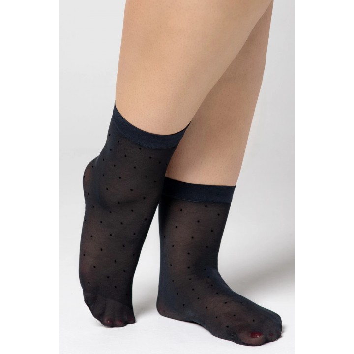 Жіночі шкарпетки великого розміру mona dots right 30 den 8/10