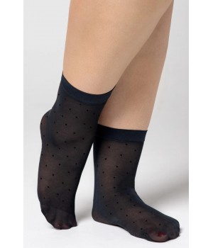 Жіночі шкарпетки великого розміру mona dots right 30 den 5/7
