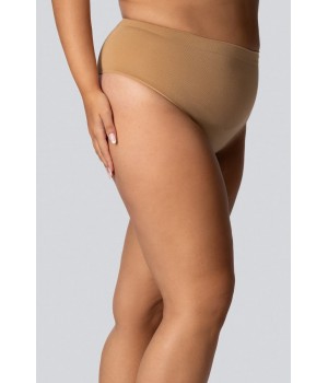 Стрінги жіночі трусики великого розміру з коригуючим ефектом mona queen mid-waisted smoothwear 9/10