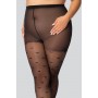 Жіночі колготки великого розміру з узором mona queen of hearts 30 den 8 short
